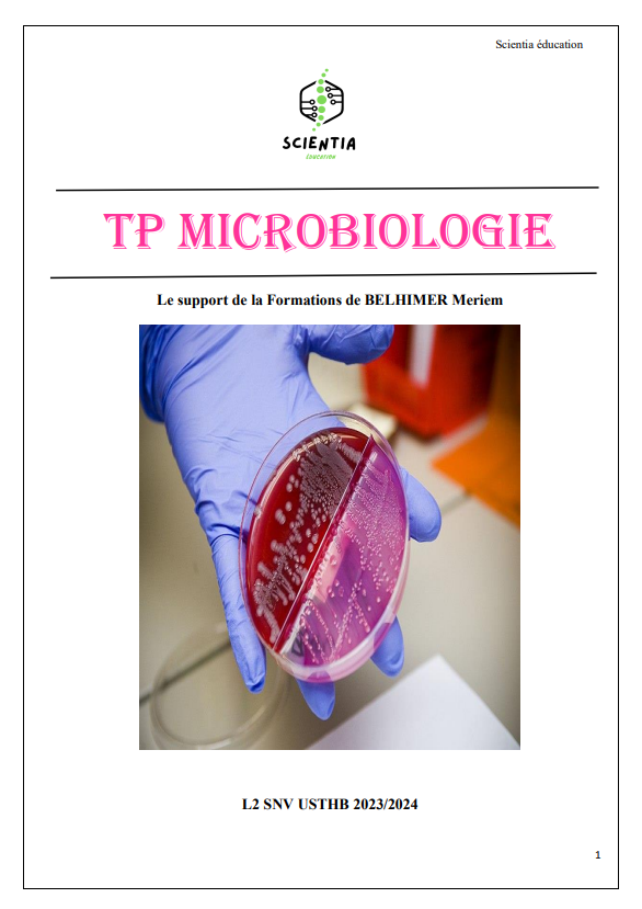 Support TP/TD Microbiologie